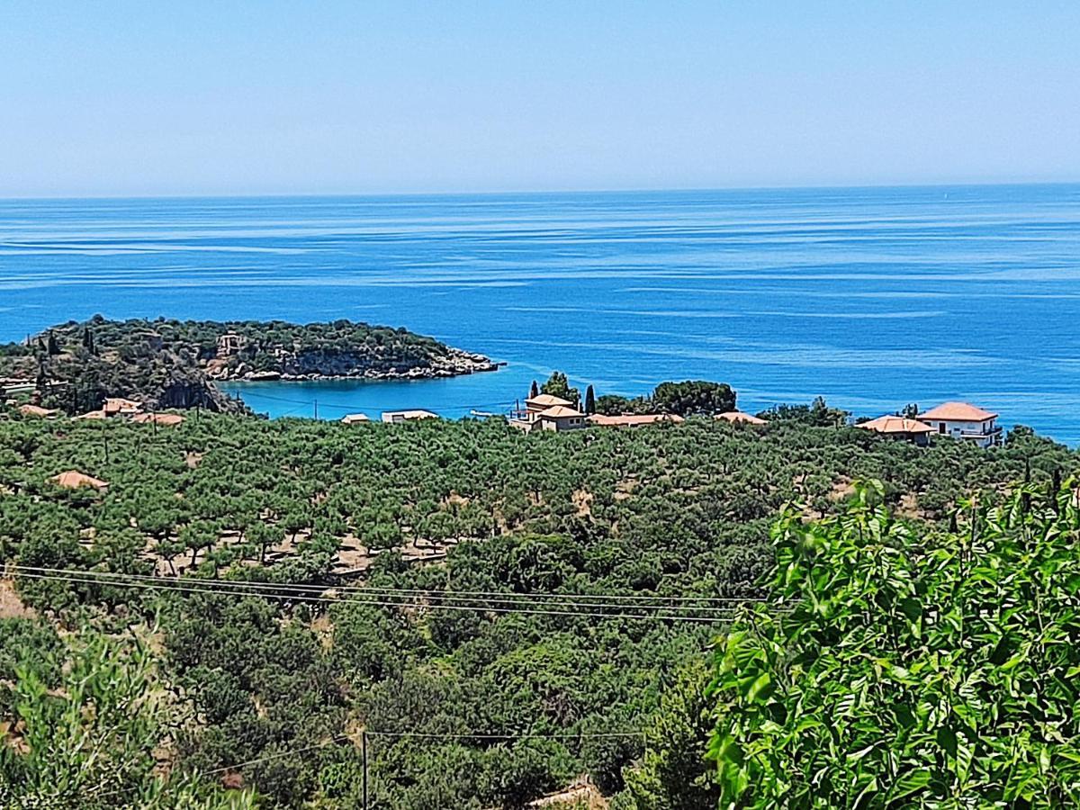 Athina'S Stone House In Kardamyliヴィラ エクステリア 写真